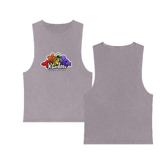 Rainbow Orchid Society Double Sided Mineral Wash Tank Tops