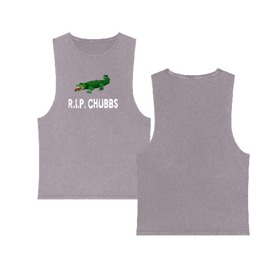 R.I.P. Chubbs - Happy Gilmore Double Sided Mineral Wash Tank Tops