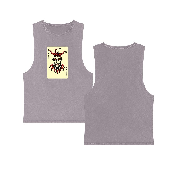 Joker Card Double Sided Mineral Wash Tank Tops