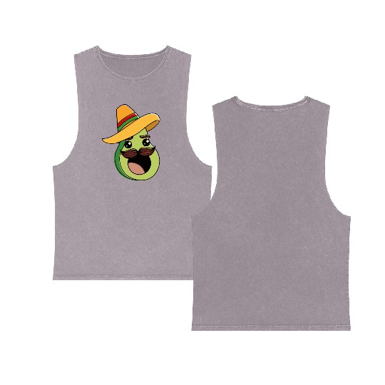 cinco de mayo Double Sided Mineral Wash Tank Tops