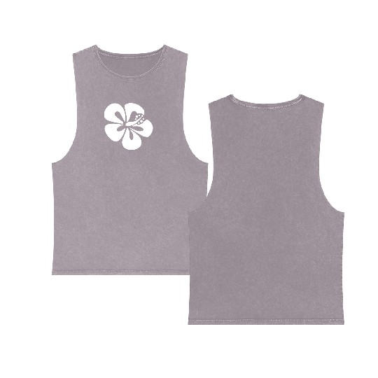 Hawaiian Hibiscus Flower Sticker Vinyl Decal Car W Double Sided Mineral Wash Tank Tops