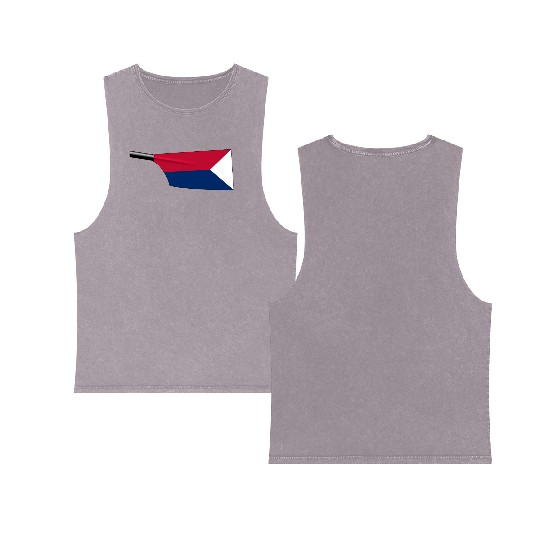 Team USA Rowing Blade Double Sided Mineral Wash Tank Tops