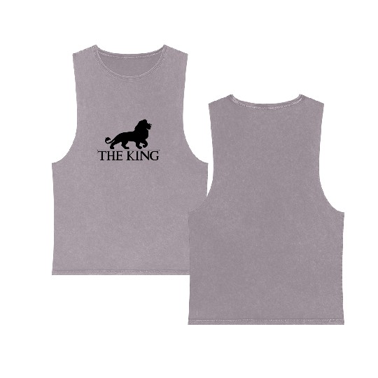 the king disney game Double Sided Mineral Wash Tank Tops