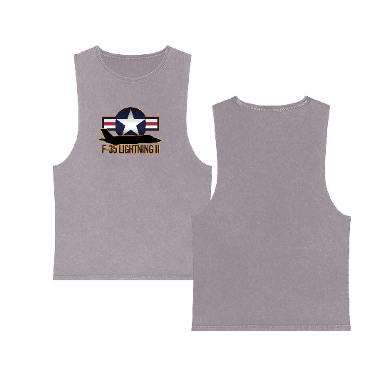 F-35 Lightning II Double Sided Mineral Wash Tank Tops