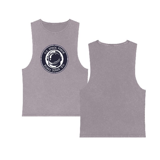 Space Force Double Sided Mineral Wash Tank Tops