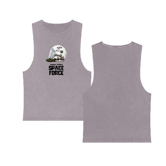 Born To Kill | Space Force Double Sided Mineral Wash Tank Tops