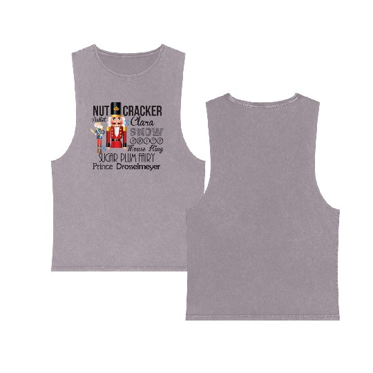 Nutcracker Ballet Double Sided Mineral Wash Tank Tops - Dance