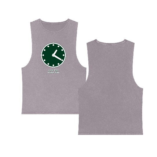 WRIGLEY FIELD SCOREBARD CLOCK IS CHICAGO CUBS GAME Double Sided Mineral Wash Tank Tops