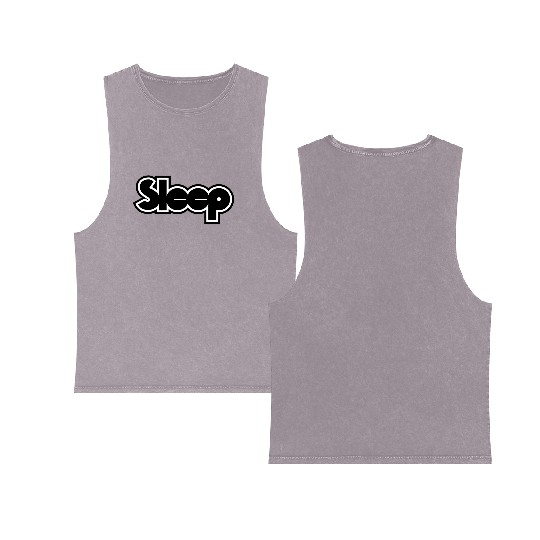 sleep band stoner Dooom metal Double Sided Mineral Wash Tank Tops