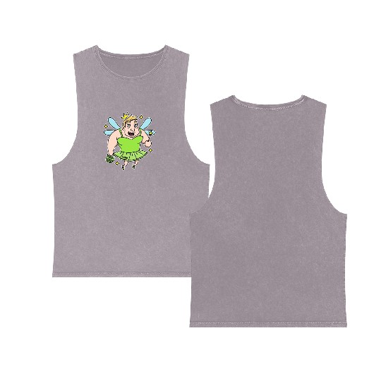 Tooth Fairy tales funny mouth Magic Kids Gift Double Sided Mineral Wash Tank Tops