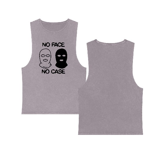 no face no case Double Sided Mineral Wash Tank Tops