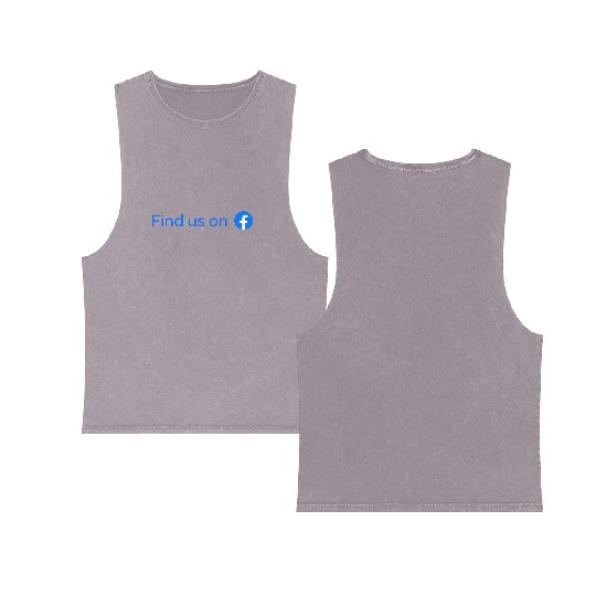 find us on facebook Double Sided Mineral Wash Tank Tops