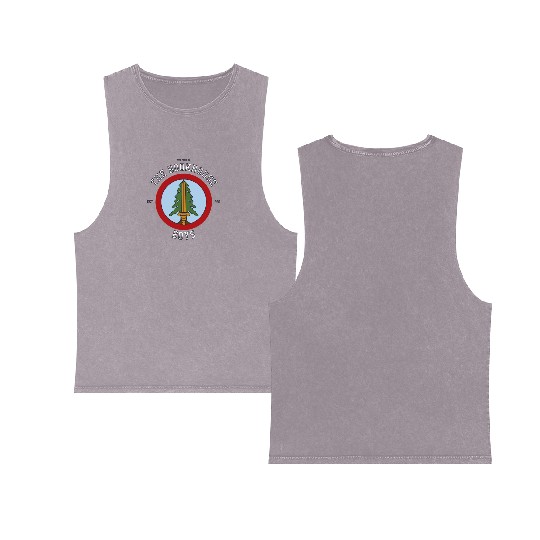 Twin Peaks The Bookhouse Boys Est 1990 Logo Double Sided Mineral Wash Tank Tops