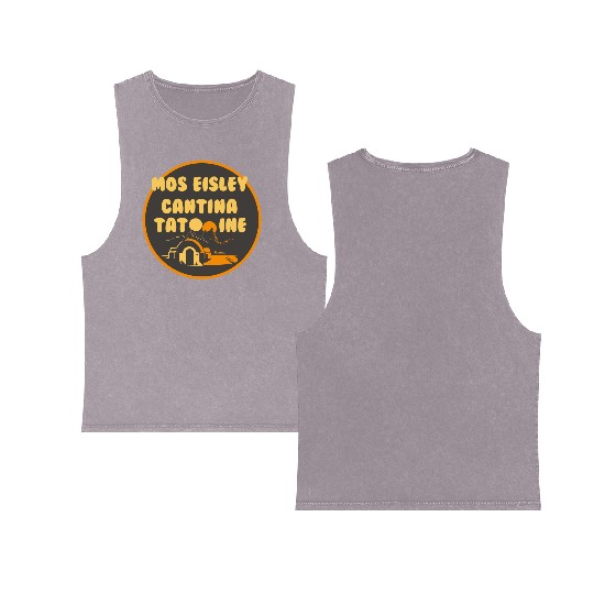 Star Wars Mos Eisley Cantina Tatooine Double Sided Mineral Wash Tank Tops