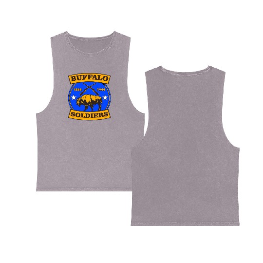 BUFFALO SOLDIERS Double Sided Mineral Wash Tank Tops