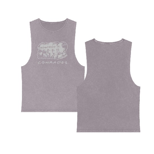 Communist Comrades Friends Double Sided Mineral Wash Tank Tops