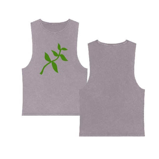 plant olive branch Double Sided Mineral Wash Tank Tops
