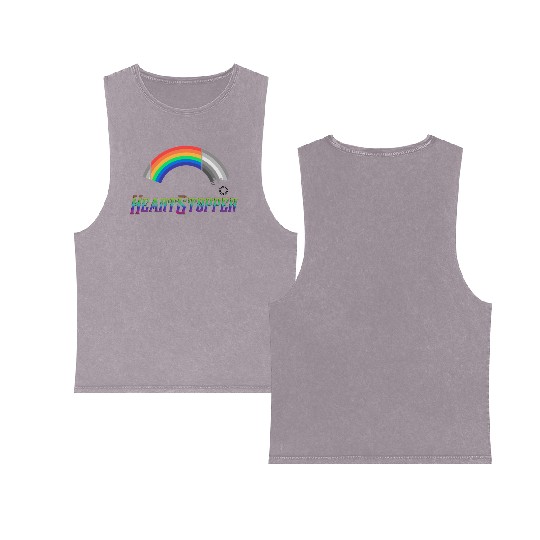 Heartstopper Rainbow LBGTQIA+ Loading Double Sided Mineral Wash Tank Tops