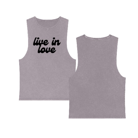 Wednay's Self-Love Merch Double Sided Mineral Wash Tank Tops