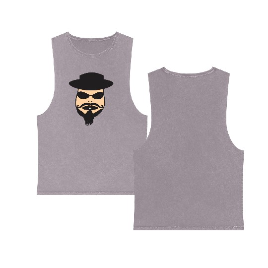 best design | New design angry man face best Double Sided Mineral Wash Tank Tops