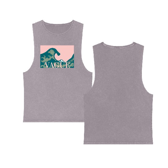 La Grande Vague - The Great Wave Double Sided Mineral Wash Tank Tops