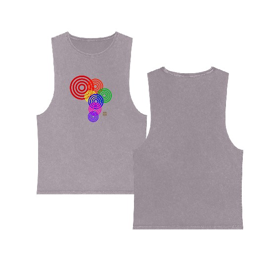 African vibe v1 Double Sided Mineral Wash Tank Tops