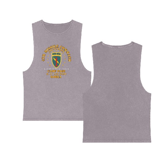 Army 4th Camp Page K 47 Air Base Chuncheon Korea Double Sided Mineral Wash Tank Tops
