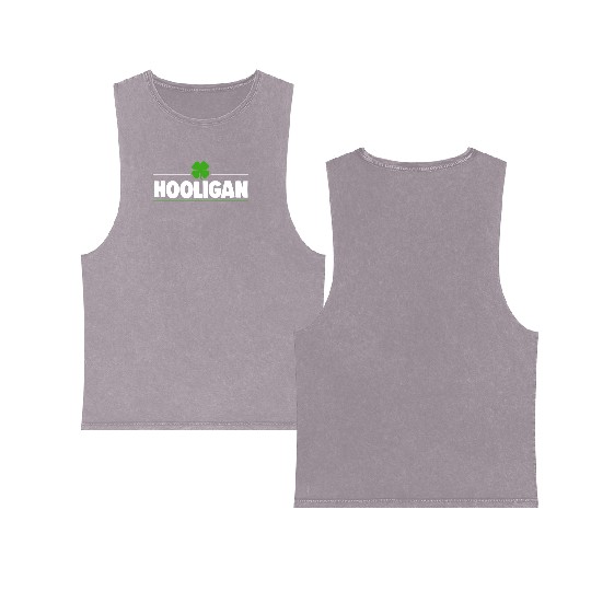 Hooligan Ireland Clover Double Sided Mineral Wash Tank Tops