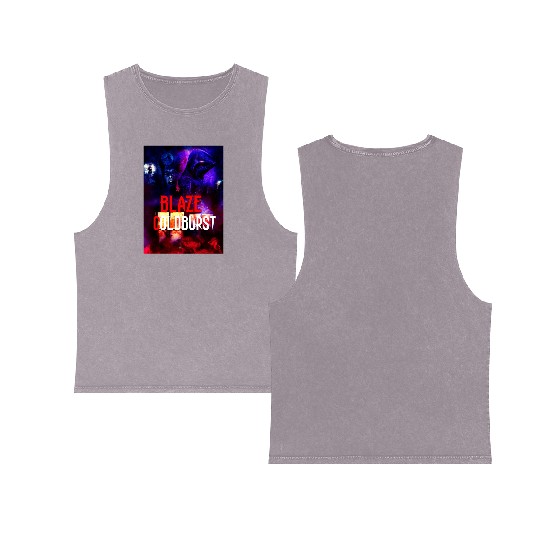 Blaze Goldburst Fantasy Book Thriller Double Sided Mineral Wash Tank Tops