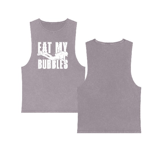 Scuba Diving Diver Double Sided Mineral Wash Tank Tops
