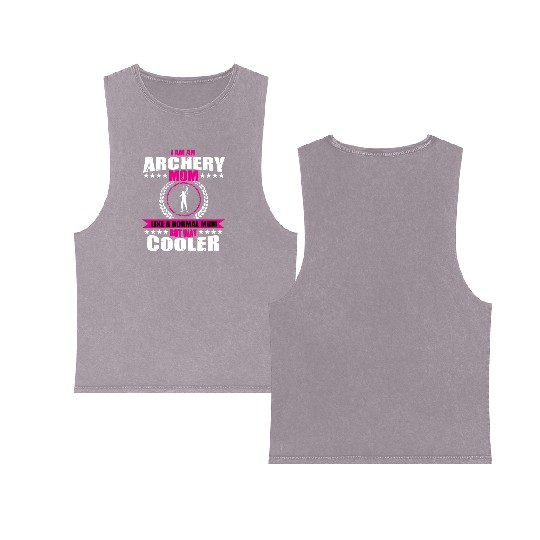Archery Mom Double Sided Mineral Wash Tank Tops