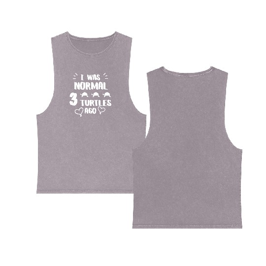 Nice Turtle Double Sided Mineral Wash Tank Tops Double Sided Mineral Wash Tank Tops