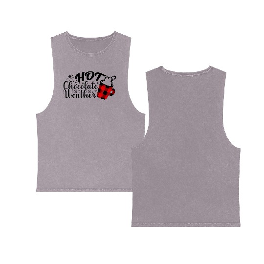 Hot Chocolate Weather Double Sided Mineral Wash Tank Tops