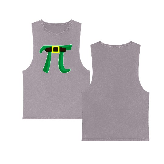 Pi Day Double Sided Mineral Wash Tank Tops Women Kids Men Toddler Math Teacher