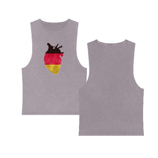 I Love Germany Double Sided Mineral Wash Tank Tops