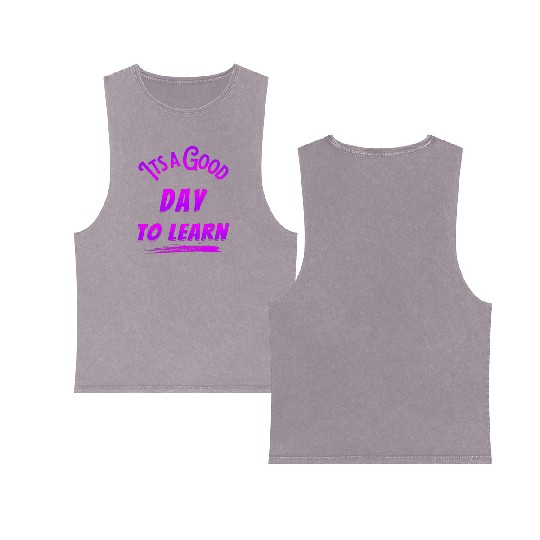It's a good Day to learn Double Sided Mineral Wash Tank Tops