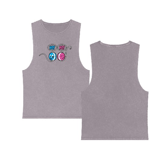 Yoyo Spanish Teacher Gift Yo Yo Double Sided Mineral Wash Tank Tops