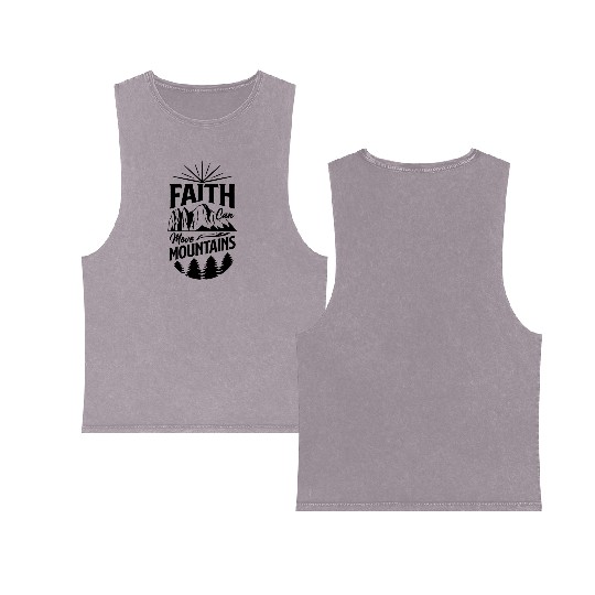 Faith Can Move Mountains Double Sided Mineral Wash Tank Tops