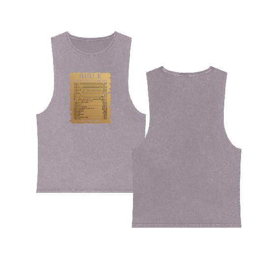 Funny Bible Emergency Number Jesus Christian Double Sided Mineral Wash Tank Tops