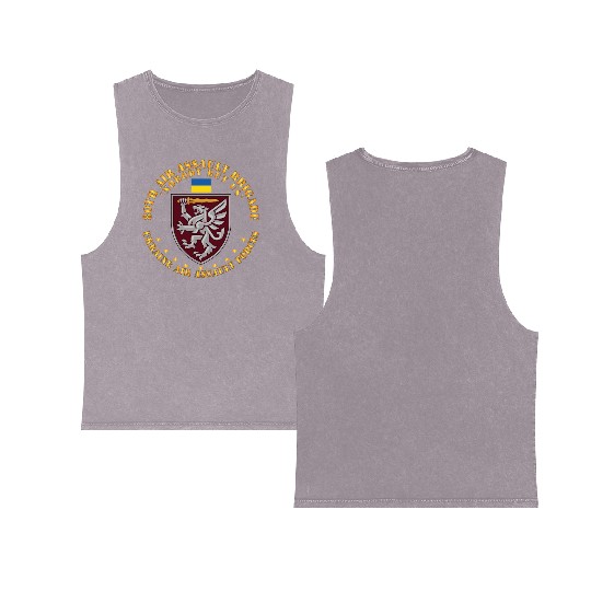 Ukraine 80th Air Assault Brigade Nobody but Us Double Sided Mineral Wash Tank Tops