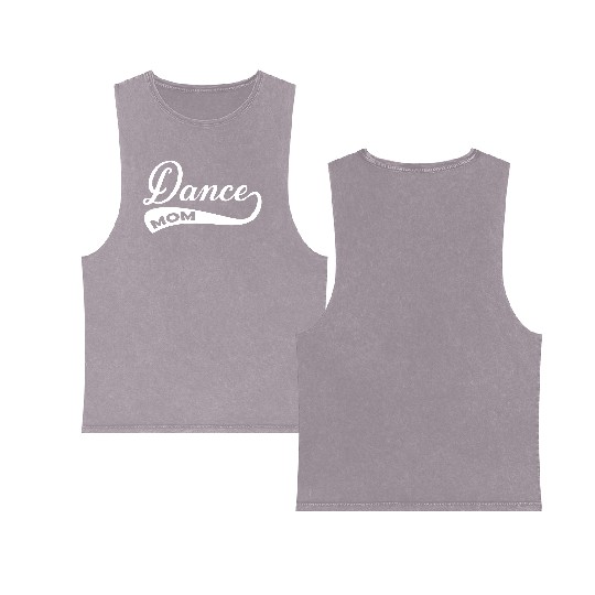 Dance Mom Double Sided Mineral Wash Tank Tops