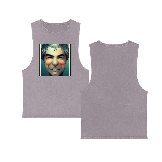 Larry Page 2 Comics Double Sided Mineral Wash Tank Tops