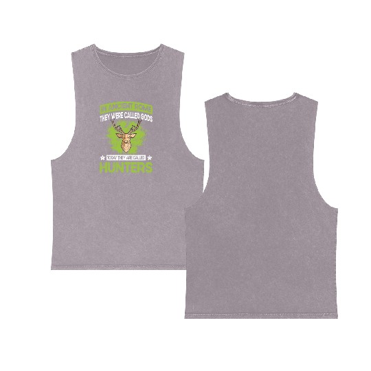 Hunter Saying - American Deer Hunting Double Sided Mineral Wash Tank Tops