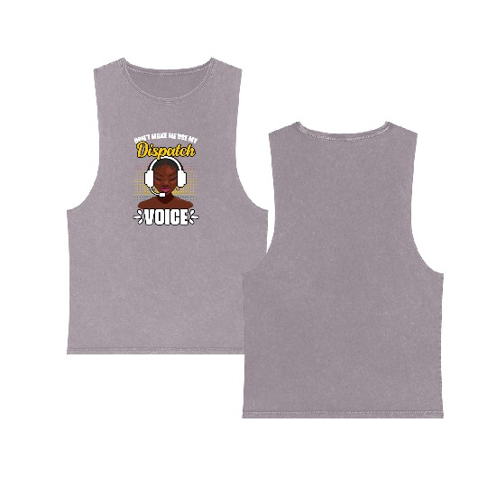 Don't Make Me Use My Funny African American Double Sided Mineral Wash Tank Tops