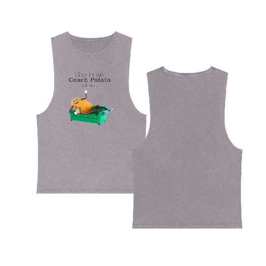Couch Potato Double Sided Mineral Wash Tank Tops