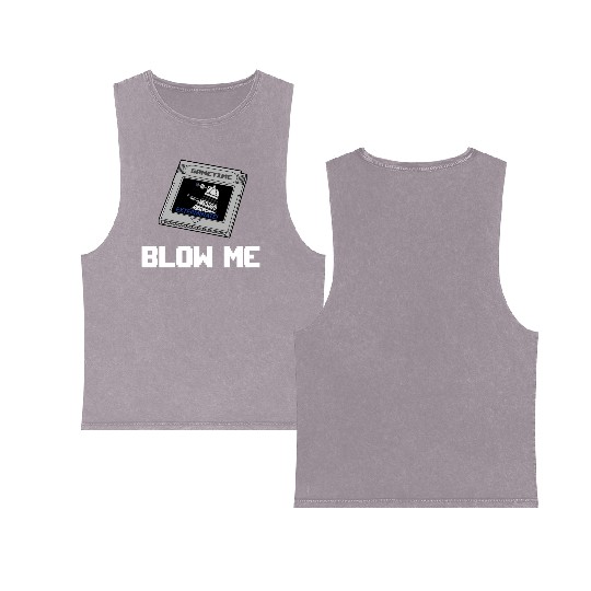 BLOW ME Double Sided Mineral Wash Tank Tops