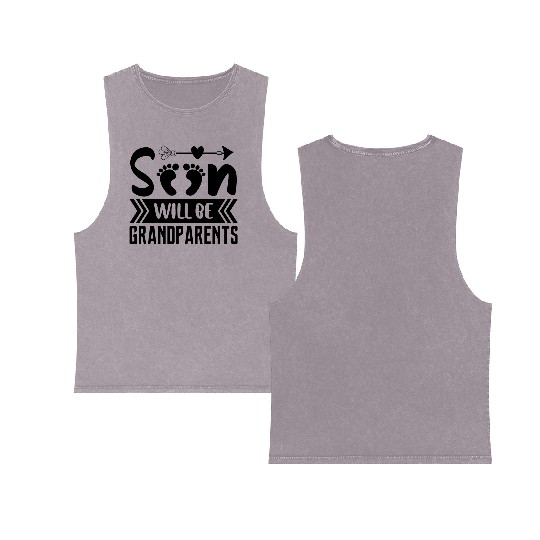 We Will Soon Become Grandparents, Be Grandparents Double Sided Mineral Wash Tank Tops
