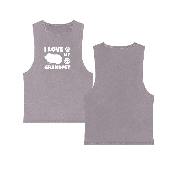 I Love My Grandpet Guinea Pig Double Sided Mineral Wash Tank Tops