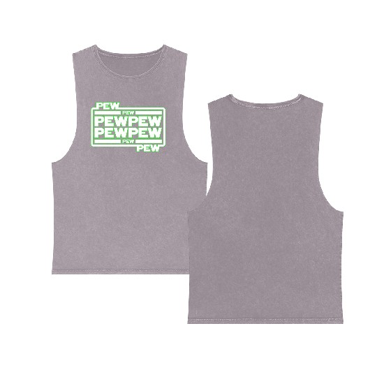 Pew Pew Pew Double Sided Mineral Wash Tank Tops
