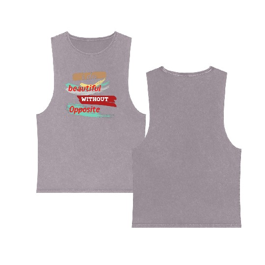 Do something beautiful for free Double Sided Mineral Wash Tank Tops